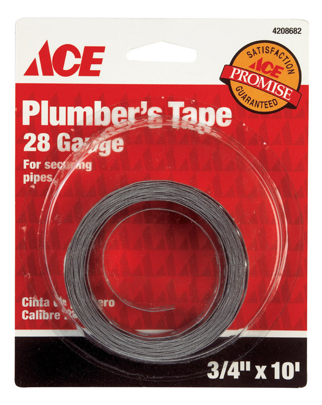 Ace 10 ft. Galvanized Galvanized Steel Hanger Strap