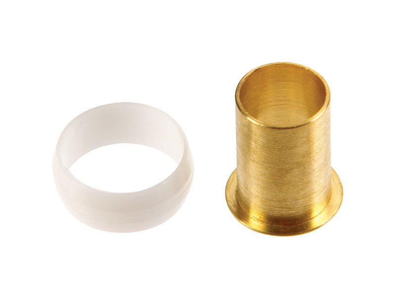 JMF Company 5/8 in. Compression Brass Insert and Sleeve