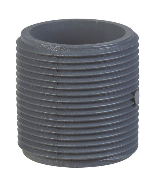 B&K Schedule 80 1-1/4 in. MIP X 1-1/4 in. D MIP PVC Close Nipple 1 pk