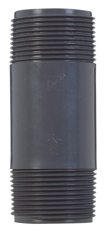 B&K Schedule 80 1-1/4 in. MIP X 1-1/4 in. D MIP PVC 4 in. Nipple 1 pk