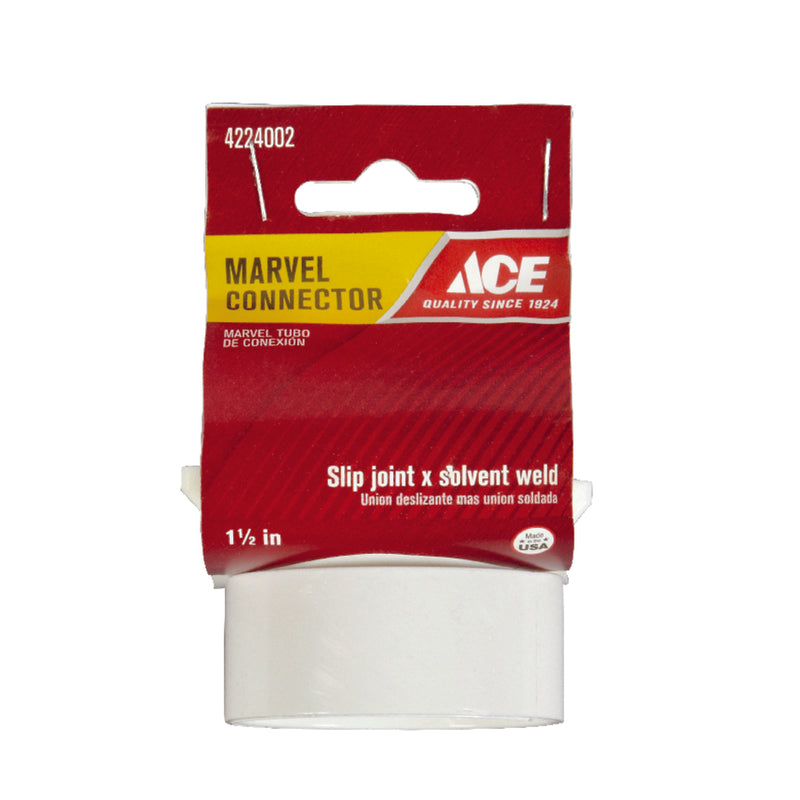 Ace 1-1/2 in. D Polypropylene Marvel Connector