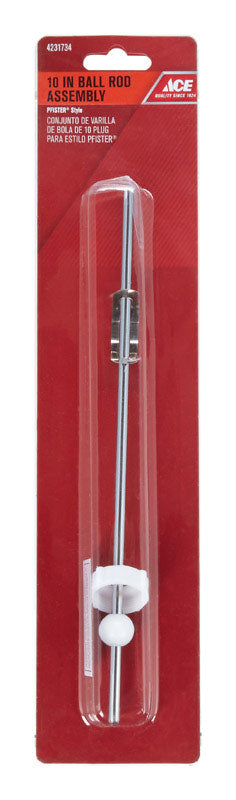 Ace 0.1875 in. Chrome Brass Pop-Up Rod