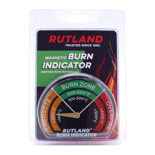 Rutland Burn Indicator Magnetic Stove Thermometer