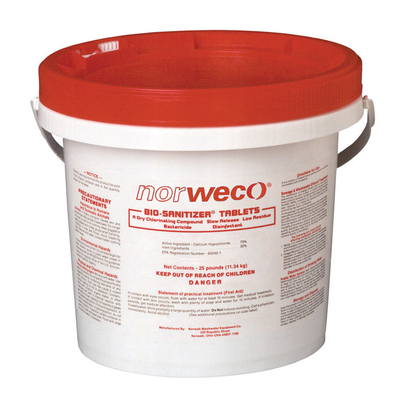 Norweco Tablet Calcium Hypochlorite 25 lb