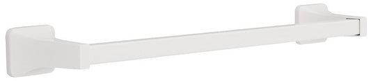 Franklin Brass Futura White Towel Bar 18 in. L Die Cast Zinc