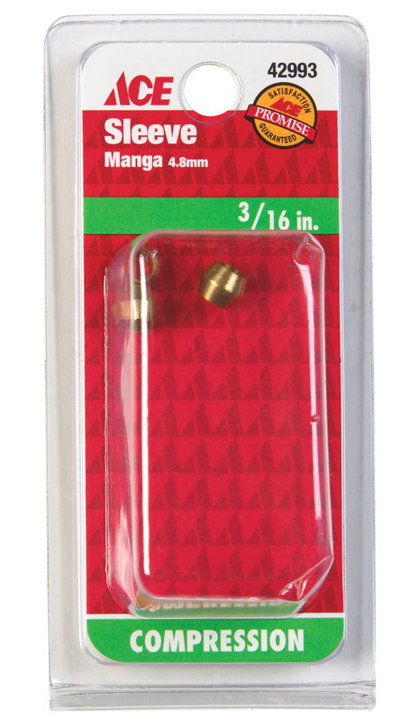 Ace 3/16 in. Compression Brass Sleeve