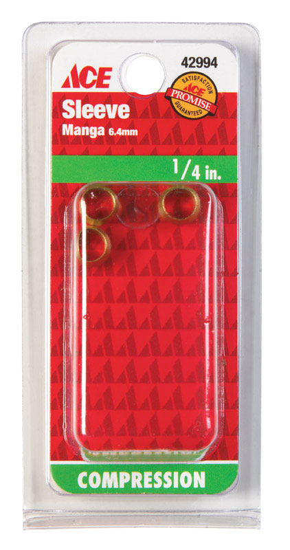 Ace 1/4 in. Compression Brass Sleeve
