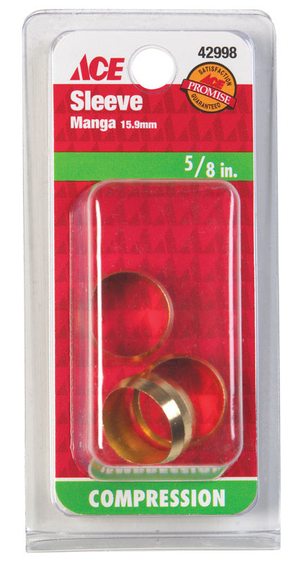 Ace 5/8 in. Compression Brass Sleeve