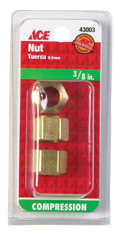 Ace 3/8 in. Compression Brass Nut