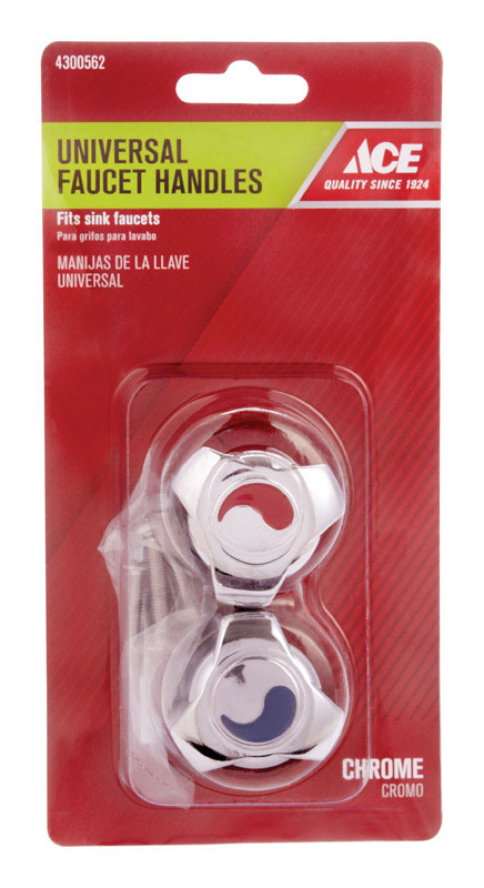 Ace For Universal Chrome Sink and Tub and Shower Faucet Handles
