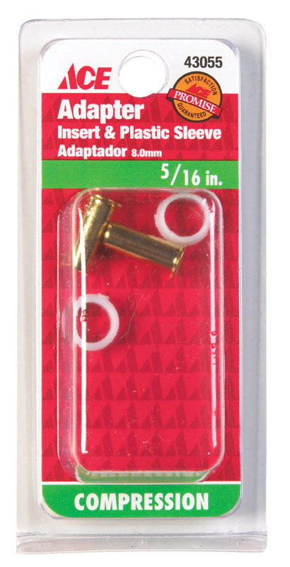 Ace 5/16 in. Compression Brass Insert and Sleeve