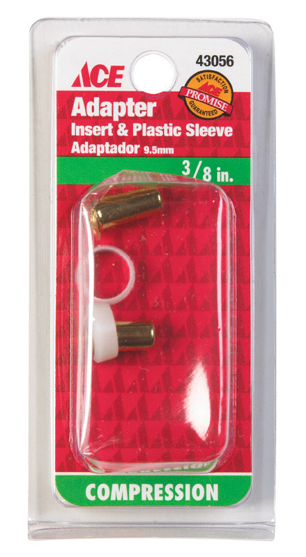 Ace 3/8 in. Compression Brass Insert and Sleeve