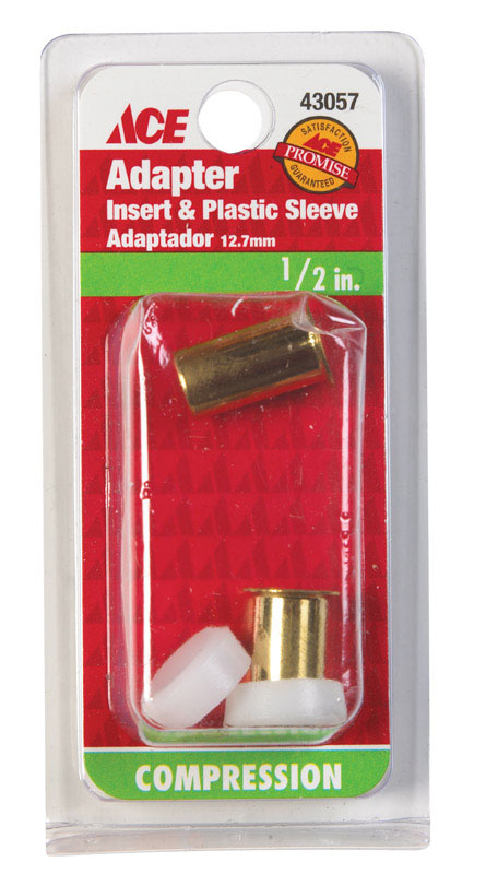 Ace 1/2 in. Compression Brass Insert and Sleeve