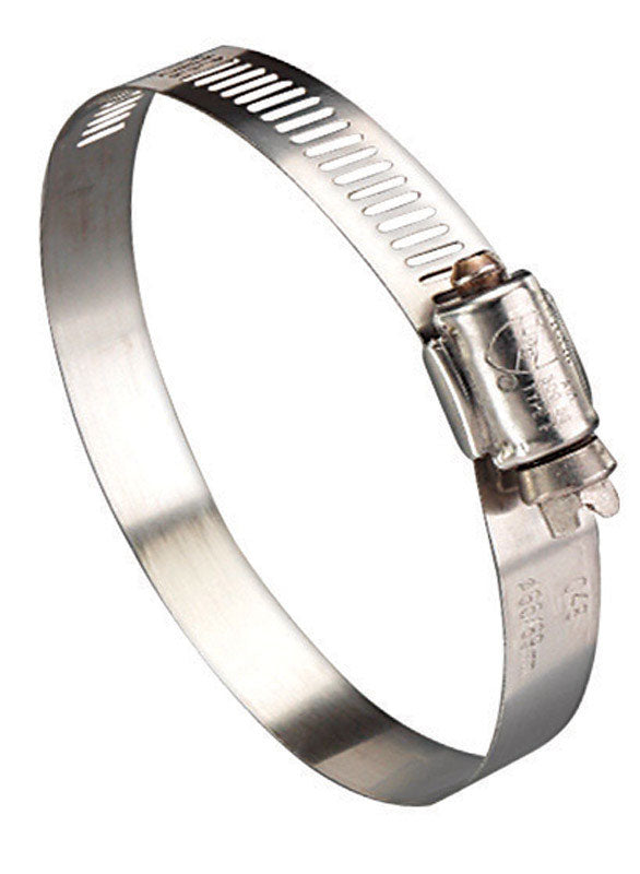 Ideal Tridon Hy Gear 1-1/2 in to 3-1/2 in. SAE 48 Silver Hose Clamp Stainless Steel Marine