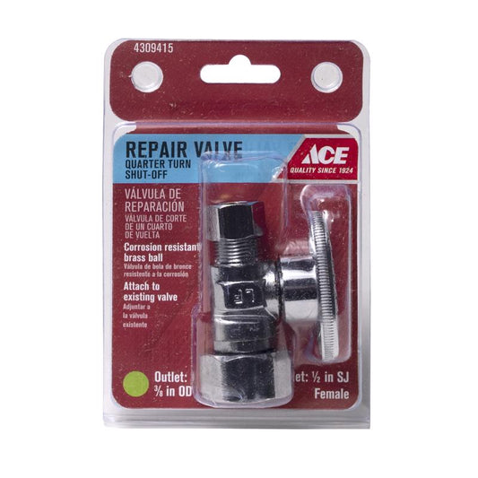 Ace 1/2 in. FIP in. X 3/8 in. FPT Brass Repair Valve