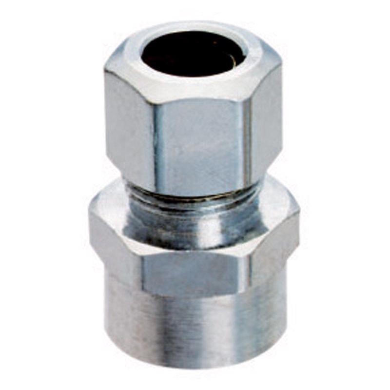 Ace 1/2 in. Sweat in. X 3/8 in. D Compression Brass Straight Connector