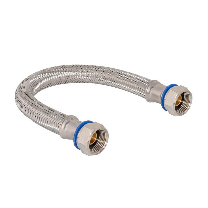 Eastman 3/4 in. FIP X 3/4 in. D FIP 12 in. Stainless Steel Water Heater Connector