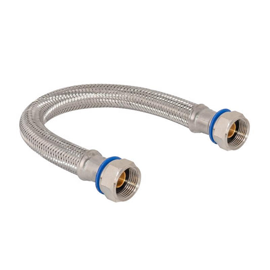 Eastman 3/4 in. FIP X 3/4 in. D FIP 12 in. Stainless Steel Water Heater Connector