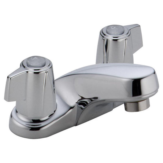 Delta Classic Polished Chrome Traditional Centerset Bathroom Sink Faucet 4 in.