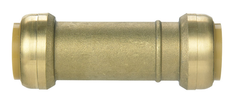 SharkBite 1 in. Push X 1 in. D Push Brass Slip Coupling