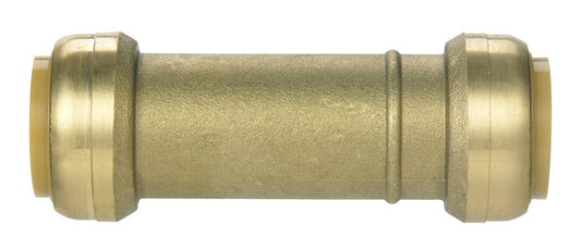 SharkBite 1 in. Push X 1 in. D Push Brass Slip Coupling