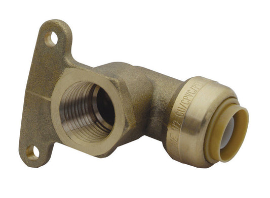 SharkBite Push to Connect 1/2 in. Push X 1/2 in. D FPT Brass Elbow