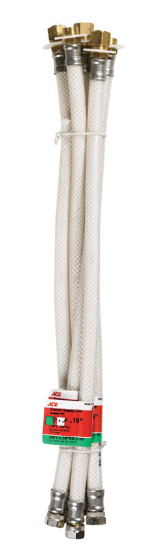 Ace 3/8 in. Compression X 3/8 in. D Delta Style 16 in. PVC Supply Line