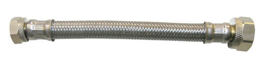 Ace 7/16 in. Compression X 1/2 in. D FIP 20 in. Braided Stainless Steel Supply Line
