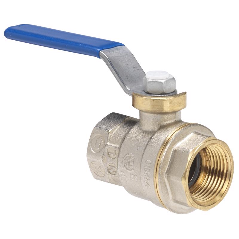 Homewerks 1/4 in. Brass FIP Ball Valve Full Port Quarter-Turn Lever For Water/Oil/Gas