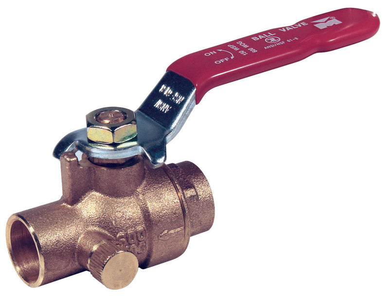 B&K ProLine 1 in. Brass Compression Ball Valve Full Port Lever