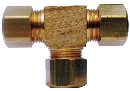 Ace 1/2 in. Compression X 1/2 in. D Compression Yellow Brass Tee