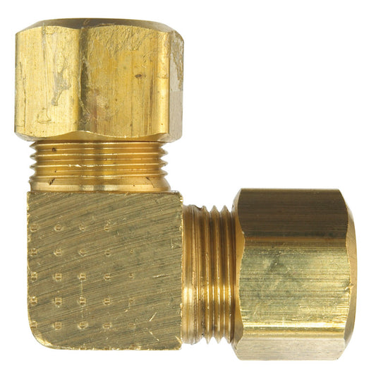 Ace 3/8 in. Compression X 3/8 in. D Compression Yellow Brass Elbow