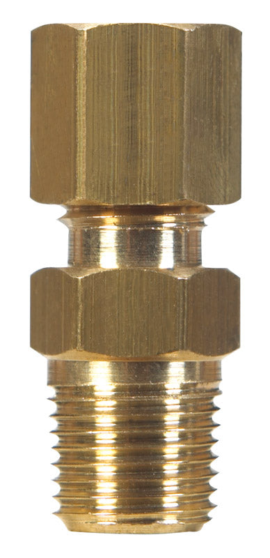 Ace 3/8 in. Compression X 1/4 in. D Male Brass Compression Connector