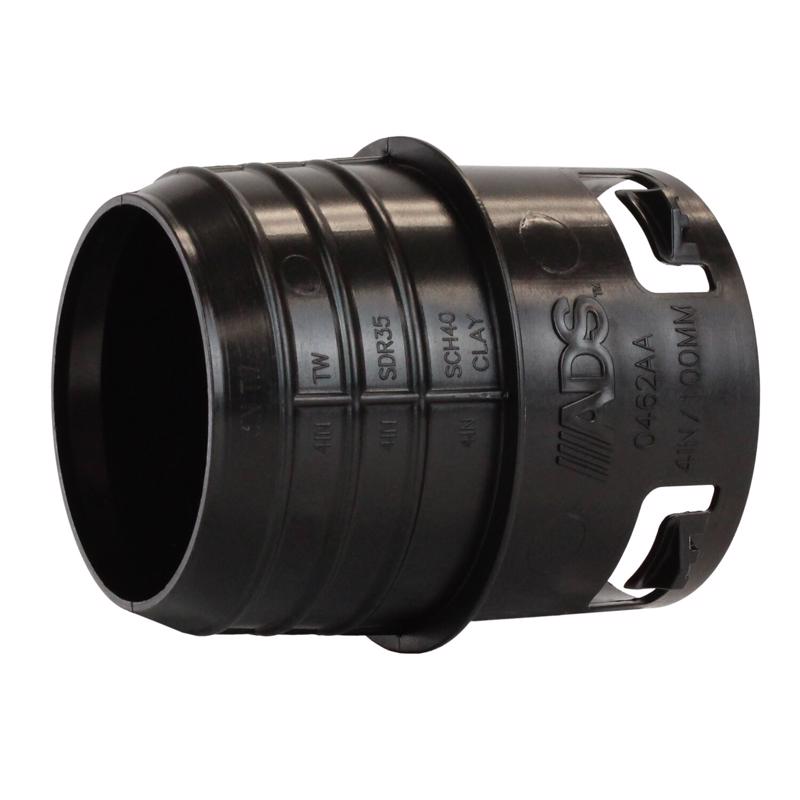 Advanced Drainage Systems 4 in. Slip X 3 in. D Slip Polyethylene 5 in. Corrugated-to-Clay Pipe Adapt