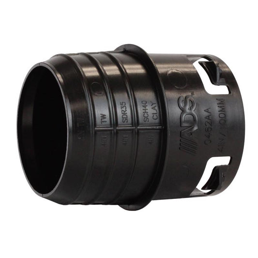 Advanced Drainage Systems 4 in. Slip X 3 in. D Slip Polyethylene 5 in. Corrugated-to-Clay Pipe Adapt