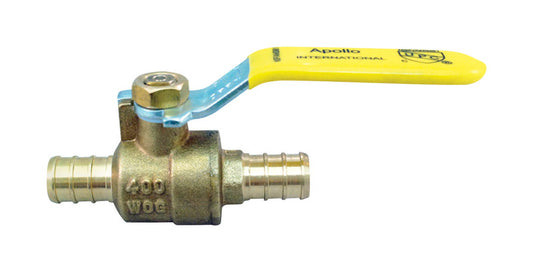 Apollo 1/2 in. PEX Barb in to X 1/2 in. PEX Brass Stop Valve