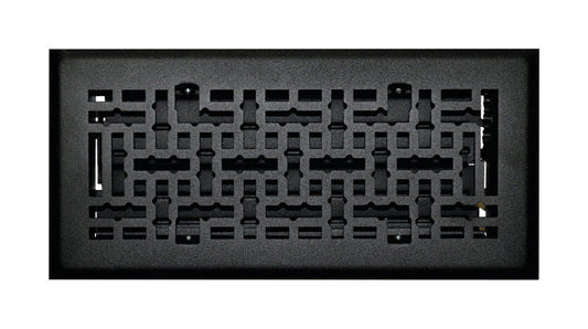 Tru Aire 4 in. H X 10 in. W 1-Way Matte Steel Floor Diffuser