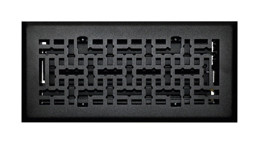 Tru Aire 4 in. H X 12 in. W 1-Way Matte Steel Floor Diffuser