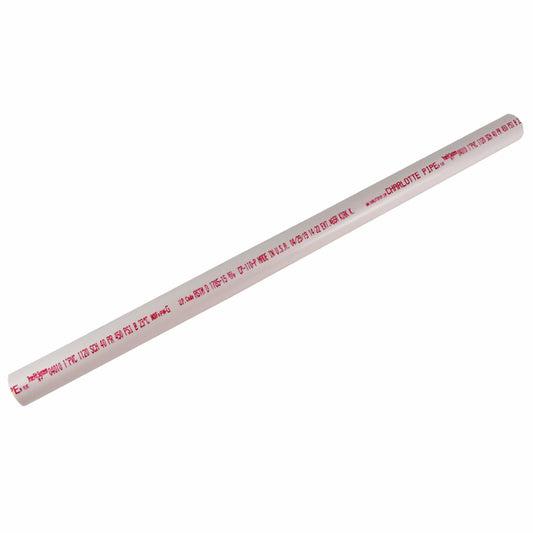Charlotte Pipe Schedule 40 PVC Solid Pipe 1 in. D X 2 ft. L Plain End 450 psi