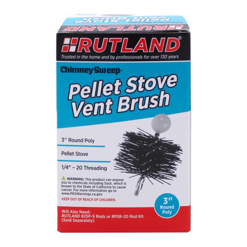 Rutland Round Poly Pellet Stove Vent Brush