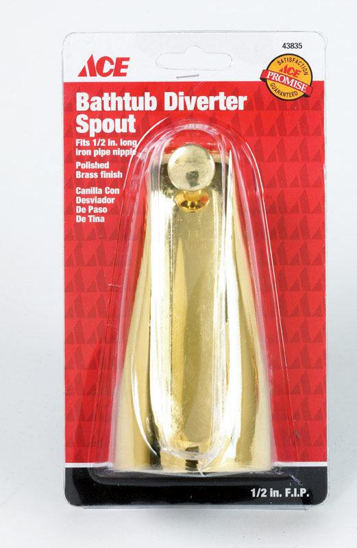 Ace Polished Brass Tub Spout