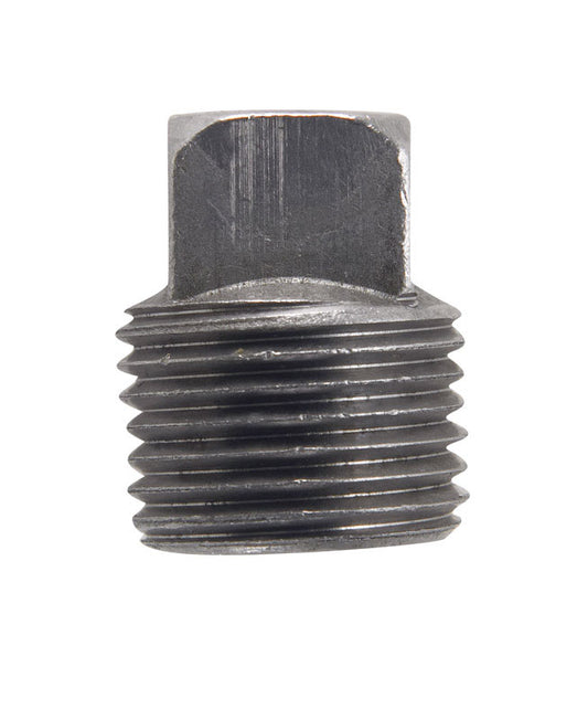 Billco Corporation 3/8 in. MPT Black Steel 0.495 in. L Square Head Plug