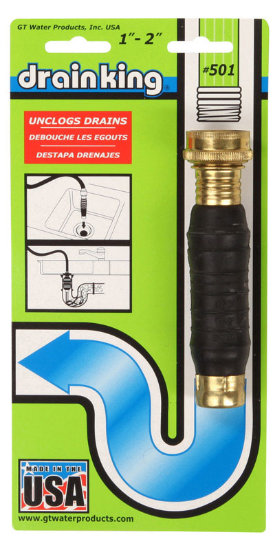 GT Water Products Drain King 0 ft. L Drain Unclogger