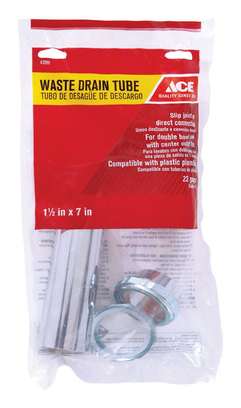 Ace 1-1/2 in. D X 7 in. L Brass Waste Arm