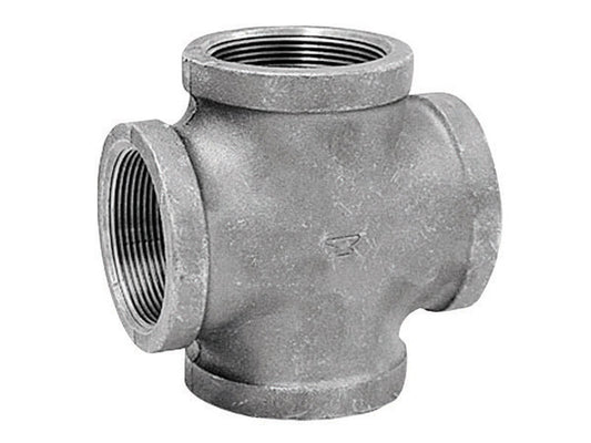Anvil 1/2 in. FPT X 1/2 in. D FPT 1/2 in. D FNPT Galvanized Malleable Iron Cross