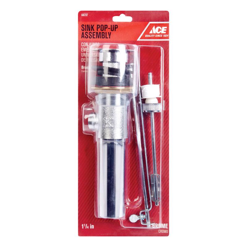 Ace 1-1/4 in. Polished Chrome Pop-Up Drain Assembly