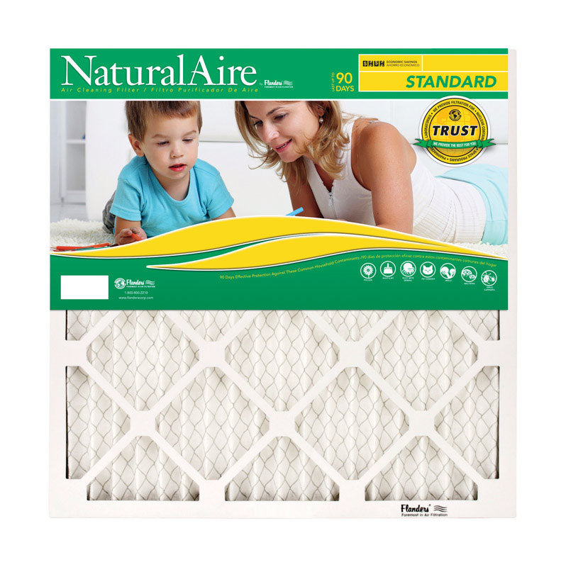 NaturalAire 20 in. W X 22 in. H X 1 in. D Synthetic 8 MERV Pleated Air Filter 1 pk