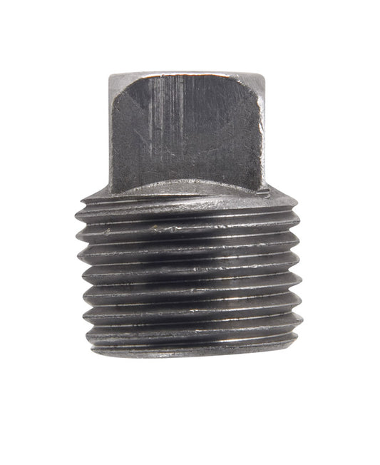 Billco Corporation 1/4 in. MPT Black Steel Square Head Plug