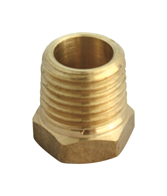 Ace 1/2 in. MPT X 1/8 in. D FPT Brass Hex Bushing