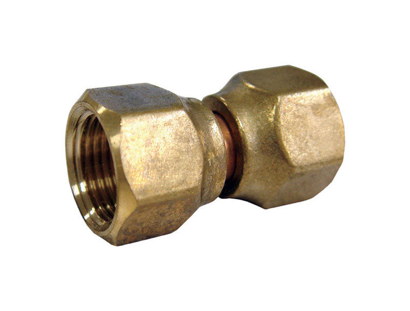 Ace 5/8 in. Flare X 1/2 in. D Brass Swivel Connector